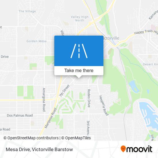 Mapa de Mesa Drive