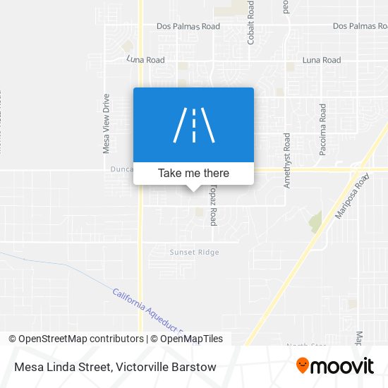 Mapa de Mesa Linda Street