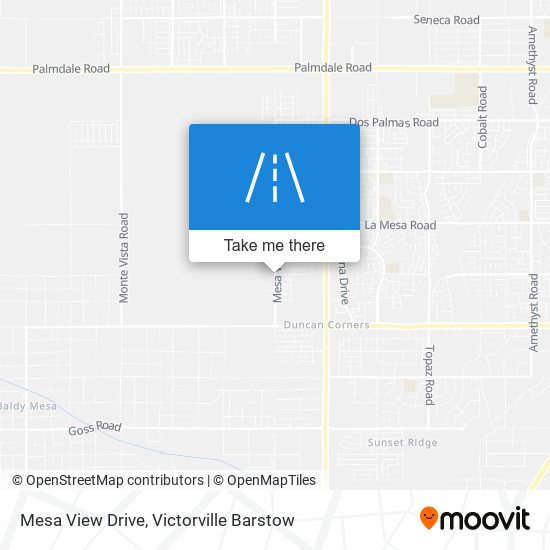 Mapa de Mesa View Drive