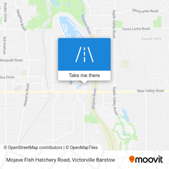 Mojave Fish Hatchery Road map