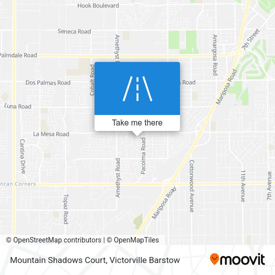 Mountain Shadows Court map
