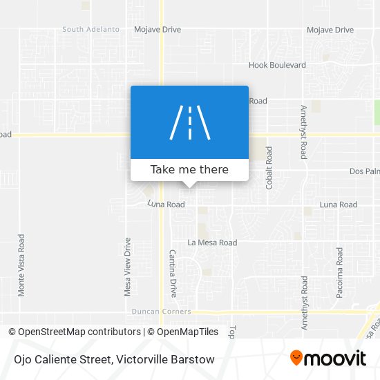 Ojo Caliente Street map