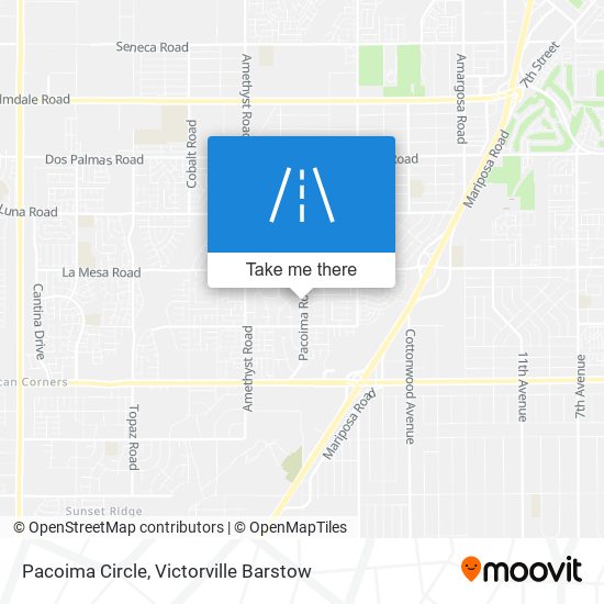 Pacoima Circle map