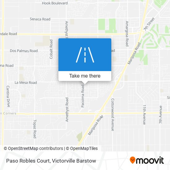 Mapa de Paso Robles Court