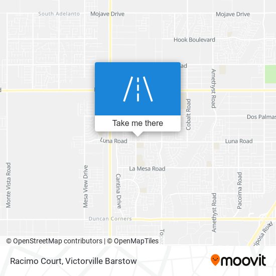 Racimo Court map