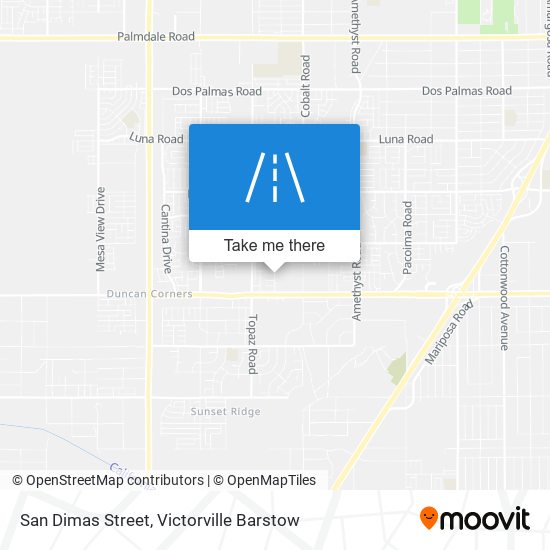 Mapa de San Dimas Street