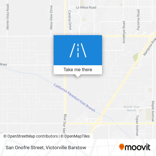 Mapa de San Onofre Street