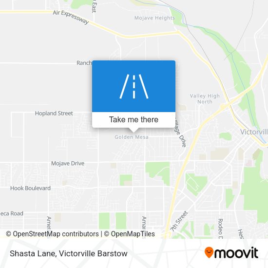 Shasta Lane map
