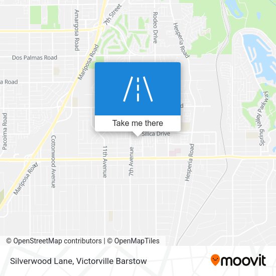 Silverwood Lane map