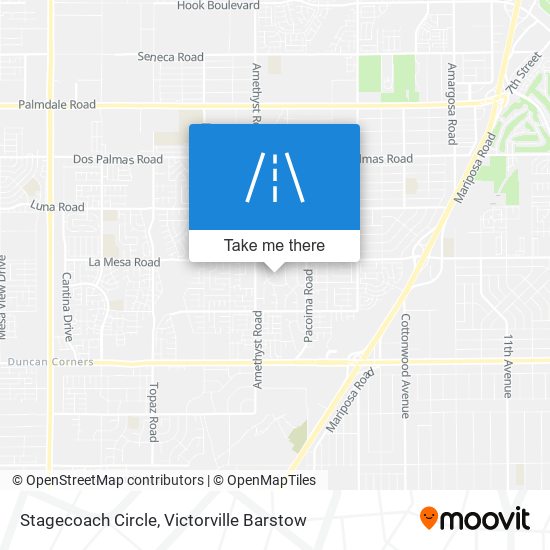 Mapa de Stagecoach Circle