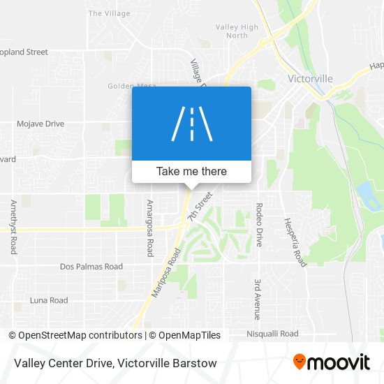 Mapa de Valley Center Drive