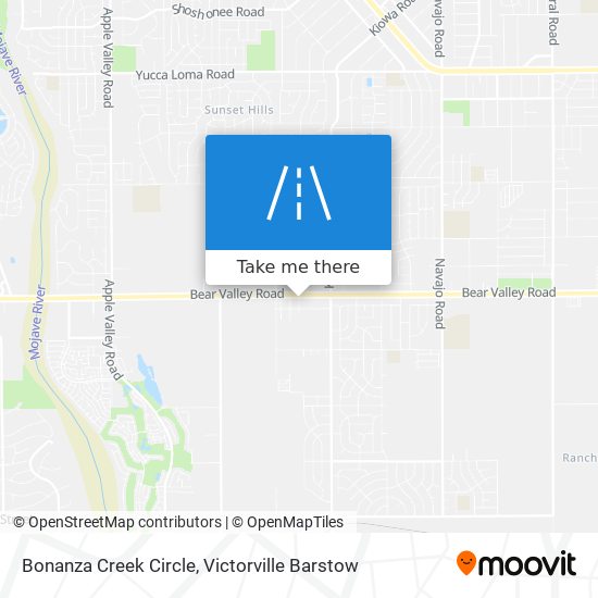 Mapa de Bonanza Creek Circle