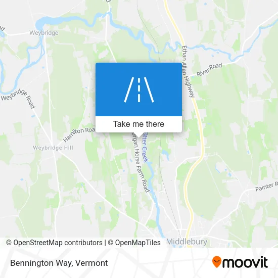 Bennington Way map