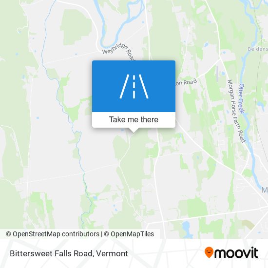 Bittersweet Falls Road map