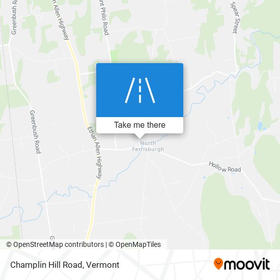 Champlin Hill Road map