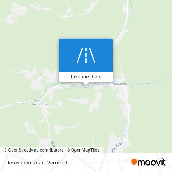 Mapa de Jerusalem Road