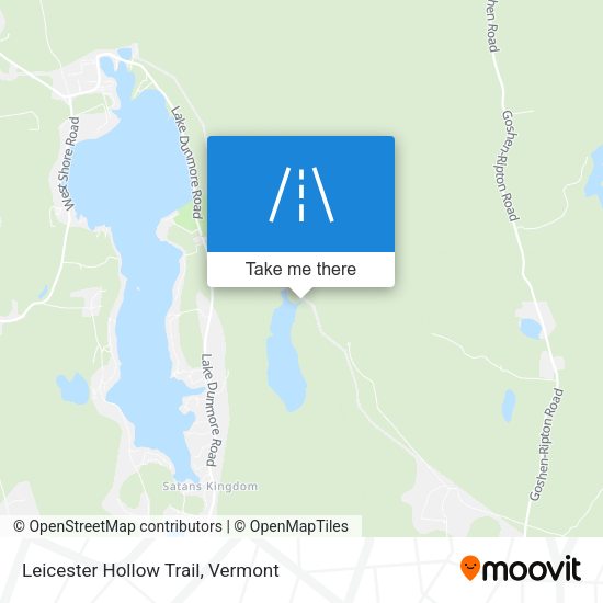 Mapa de Leicester Hollow Trail