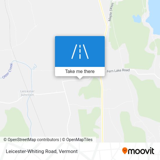 Mapa de Leicester-Whiting Road
