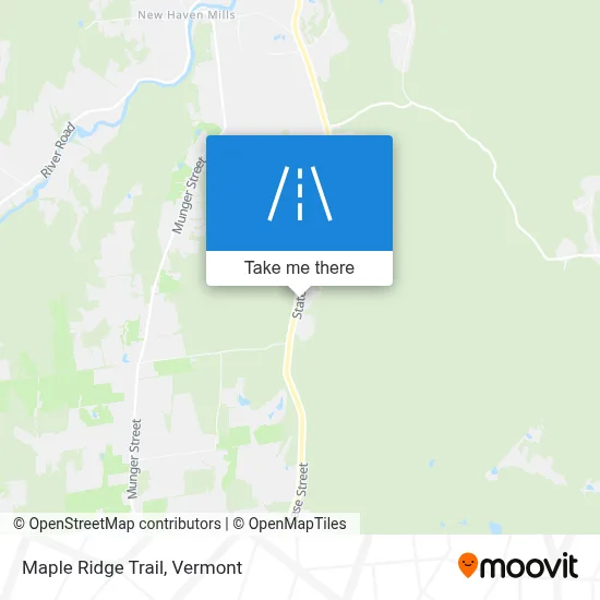 Maple Ridge Trail map