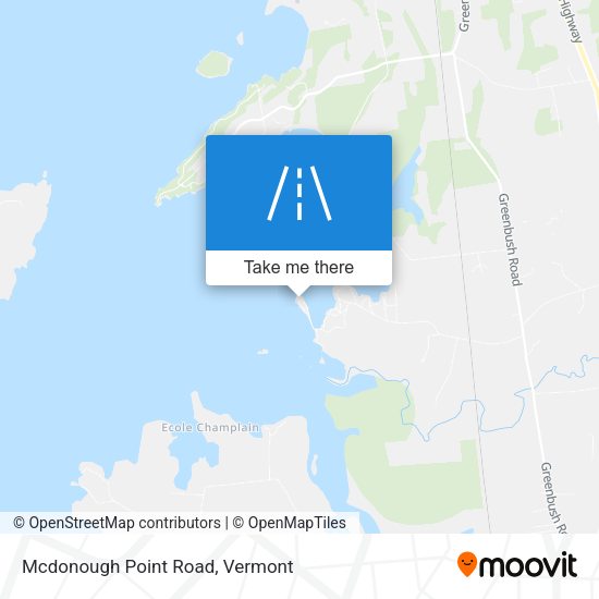 Mcdonough Point Road map