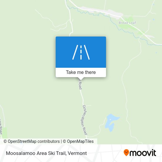 Moosalamoo Area Ski Trail map