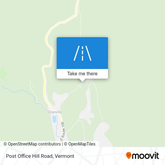 Post Office Hill Road map