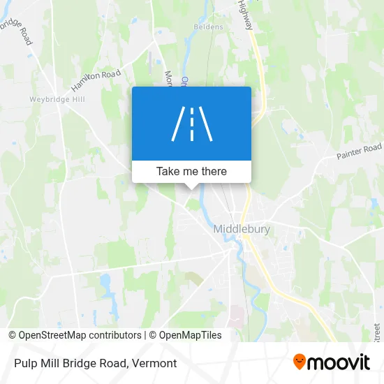 Pulp Mill Bridge Road map