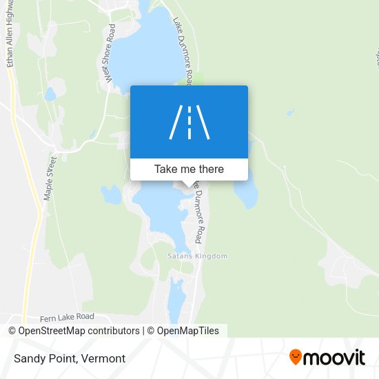 Mapa de Sandy Point