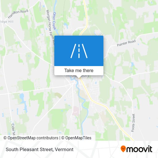 South Pleasant Street map