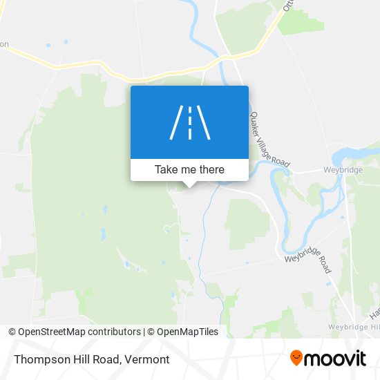 Thompson Hill Road map