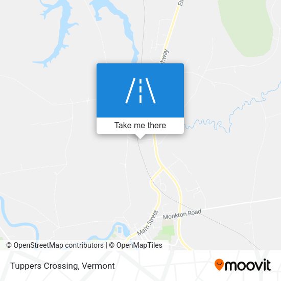 Tuppers Crossing map