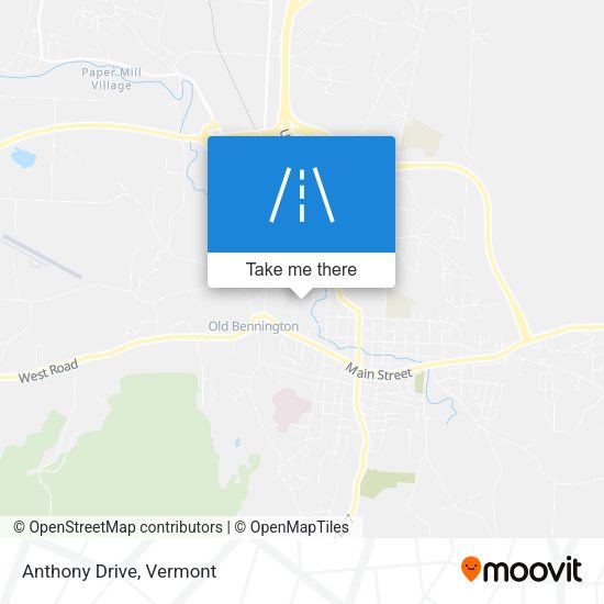 Anthony Drive map