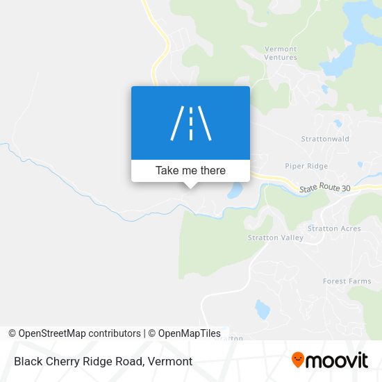Black Cherry Ridge Road map