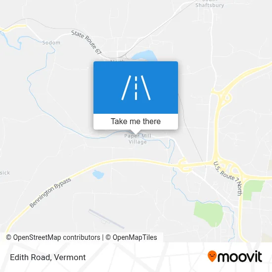 Edith Road map