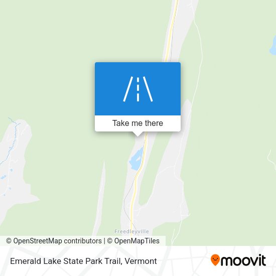 Mapa de Emerald Lake State Park Trail