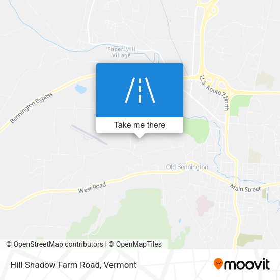 Mapa de Hill Shadow Farm Road