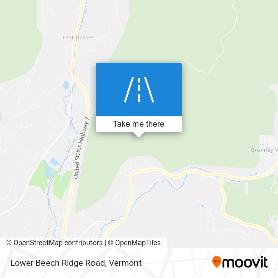 Lower Beech Ridge Road map