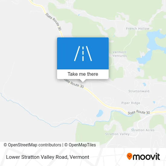 Lower Stratton Valley Road map
