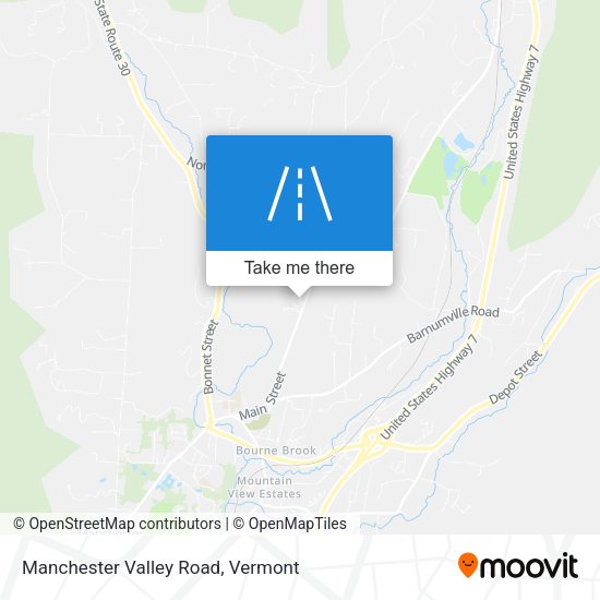 Manchester Valley Road map
