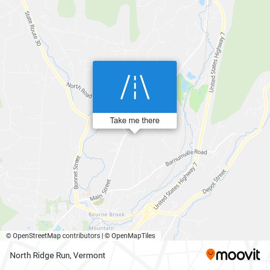 North Ridge Run map