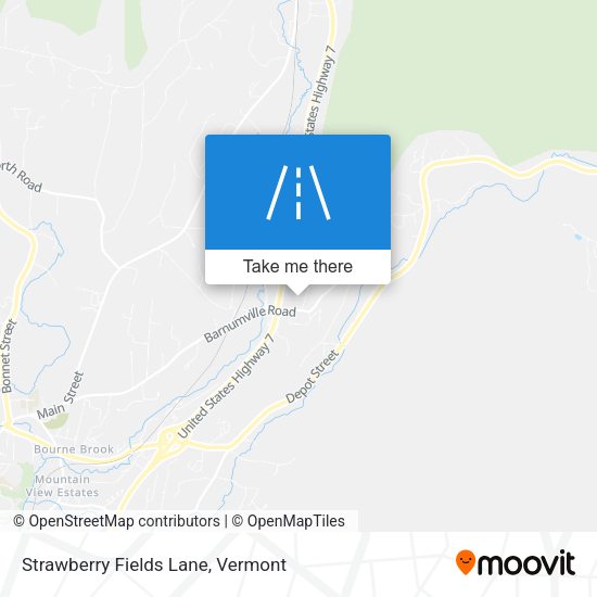 Mapa de Strawberry Fields Lane