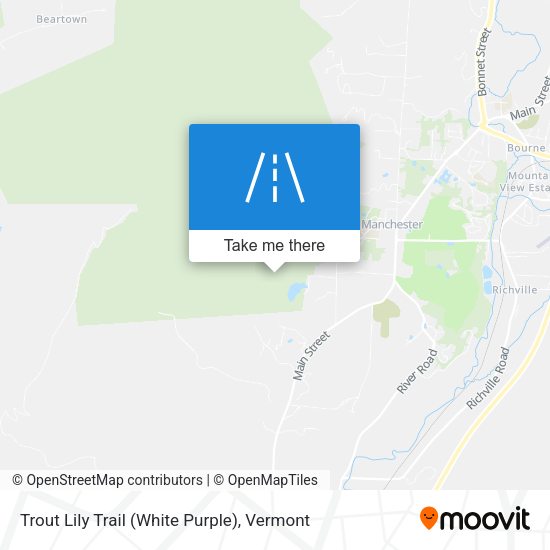 Trout Lily Trail (White Purple) map