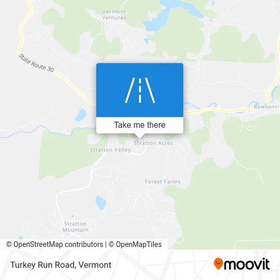 Turkey Run Road map
