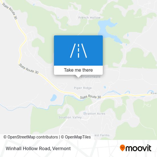 Mapa de Winhall Hollow Road