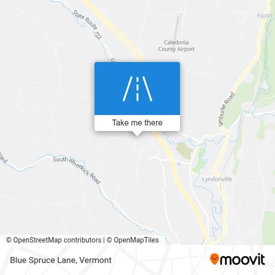 Blue Spruce Lane map