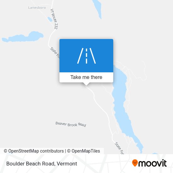 Mapa de Boulder Beach Road