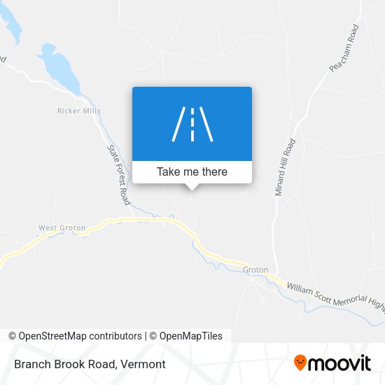 Branch Brook Road map