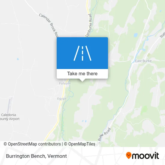 Burrington Bench map
