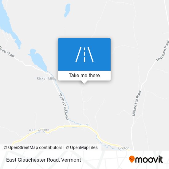 East Glauchester Road map
