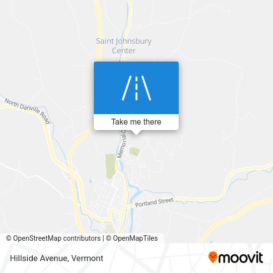 Mapa de Hillside Avenue